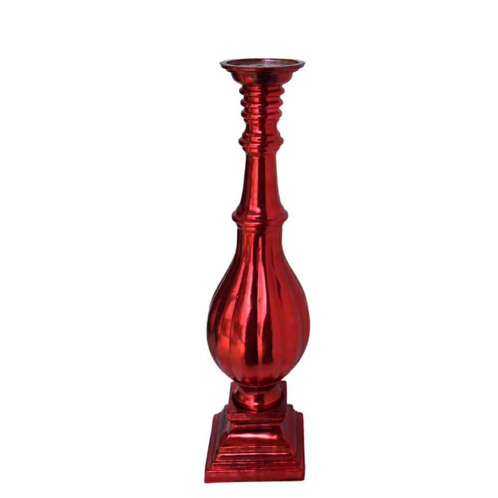 CANDELIERE VETRO H.61 CM ROSSO CANDELIERE VETRO H.61 CM ROSSO