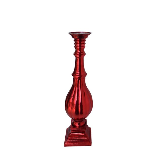 CANDELIERE VETRO H.45 CM ROSSO CANDELIERE VETRO H.45 CM ROSSO