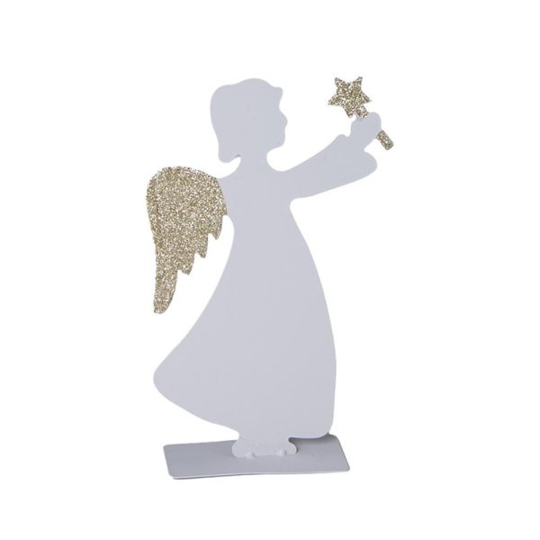 ANGELO METALLO H.23 CM GRIGIO/ORO ANGELO METALLO H.23 CM GRIGIO/ORO