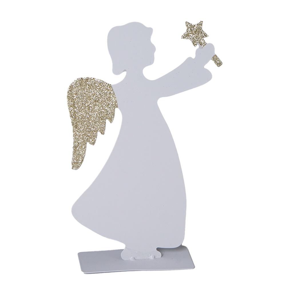 ANGELO METALLO H.28 CM GRIGIO/ORO