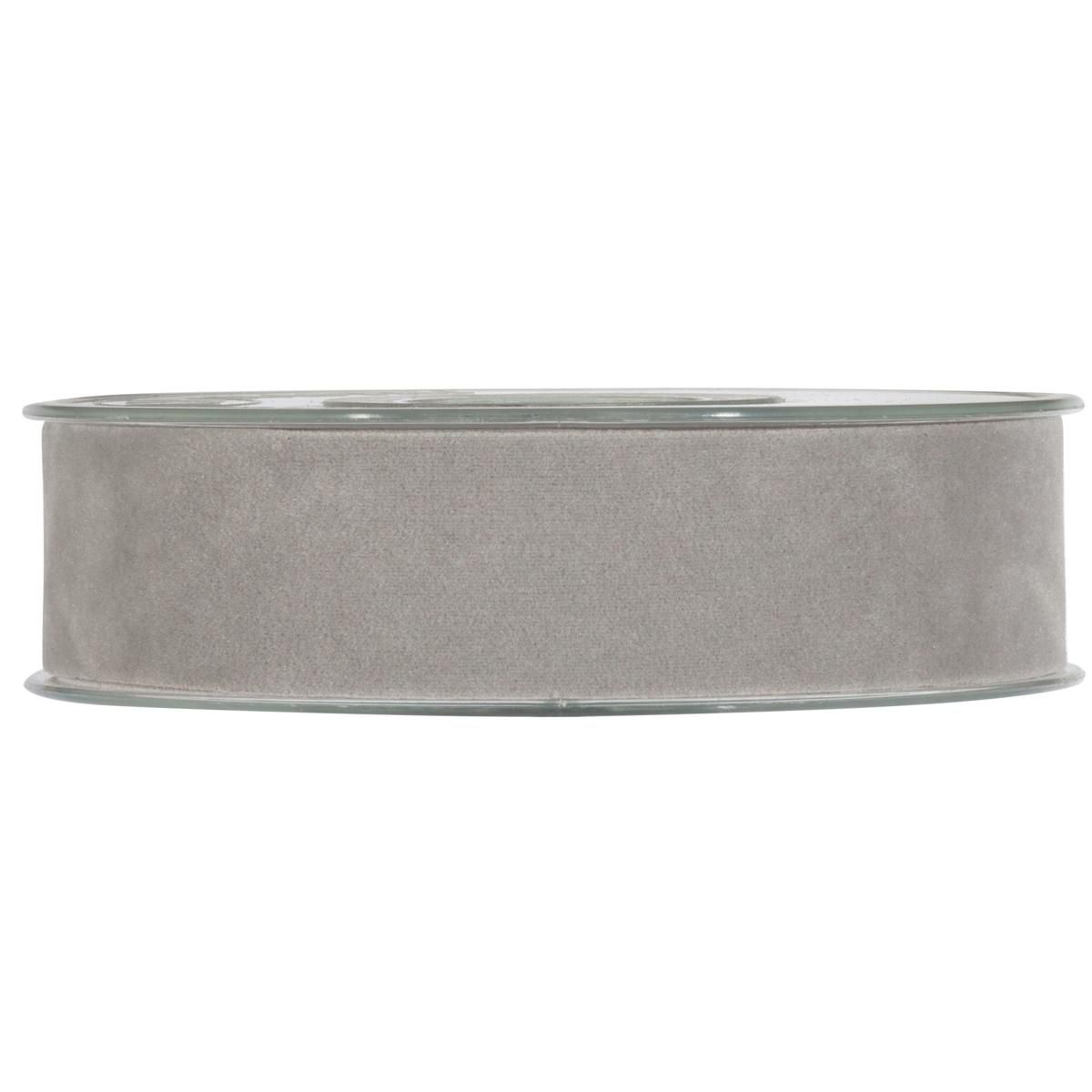 NASTRO DOPPIO VELLUTO 15MM 7MT GRIGIO PERLA NASTRO DOPPIO VELLUTO 15MM 7MT GRIGIO PERLA