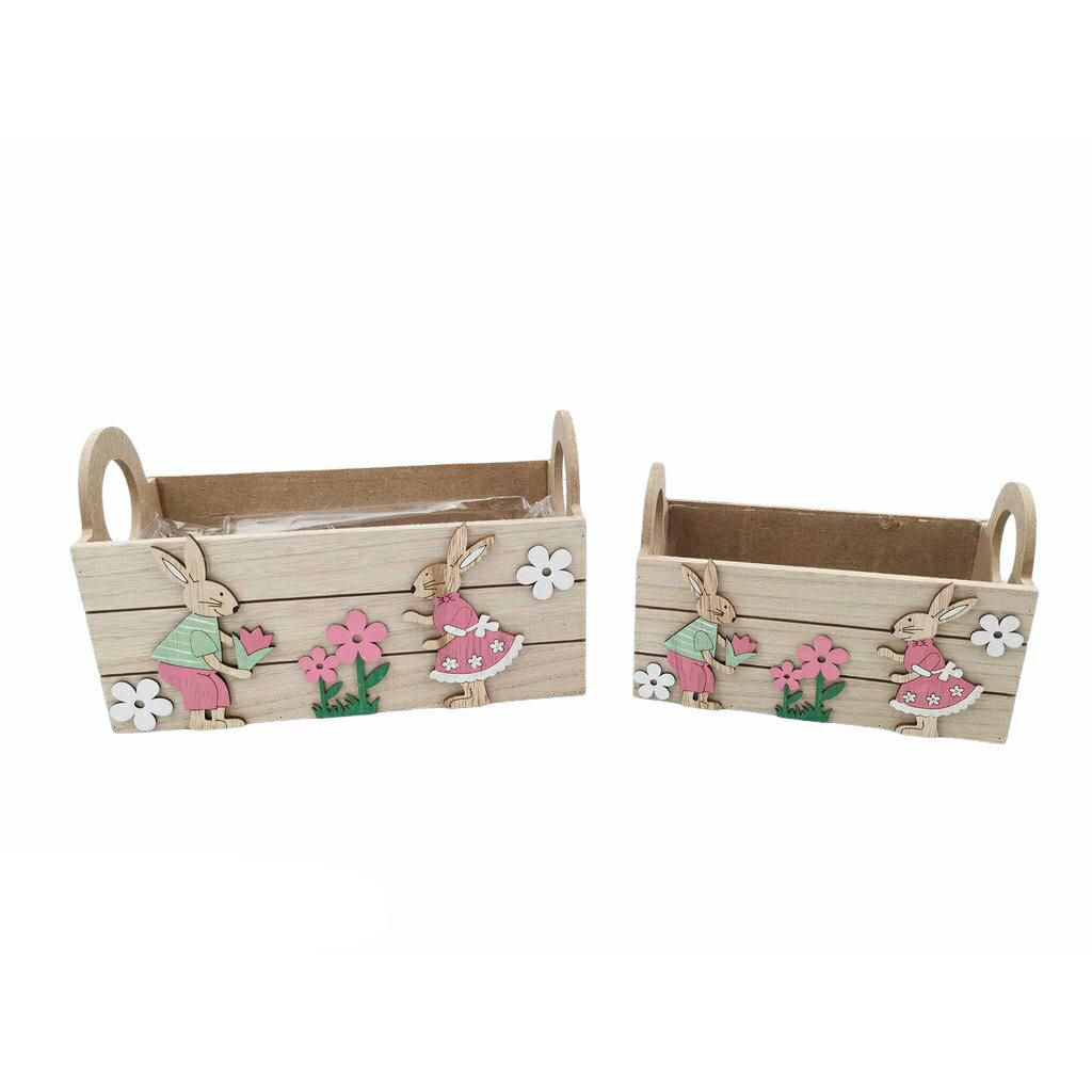 SET 2 CONT.LEGNO 18X10 H.11,5 CM 24X12 H.14 CM -MANICI- NATURALE SET 2 CONT.LEGNO 18X10 H.11,5 CM 24X12 H.14 CM -MANICI- NATURALE