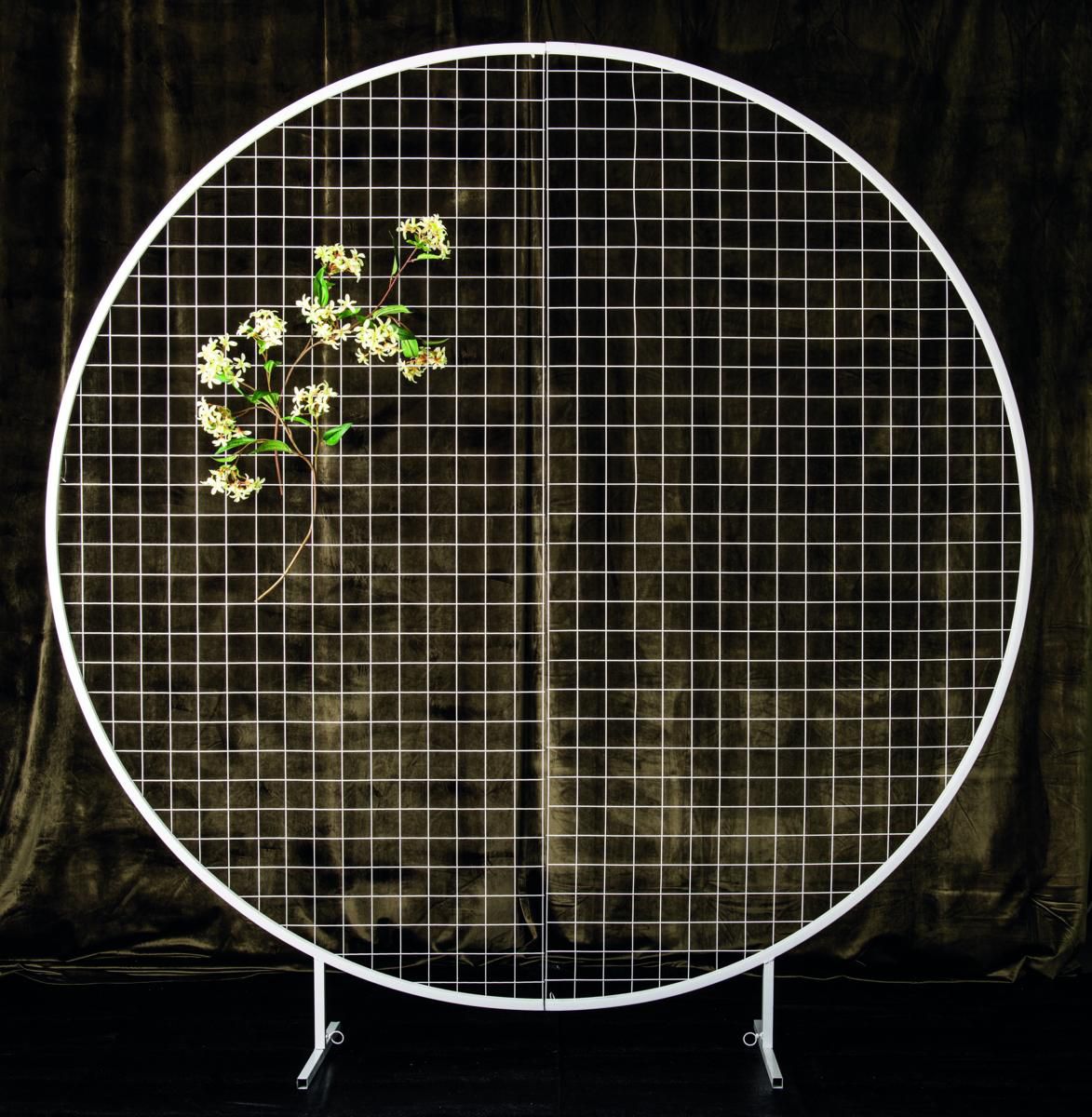 CERCHIO METALLO C/GRIGLIA D.200 CM BIANCO CERCHIO METALLO C/GRIGLIA D.200 CM BIANCO