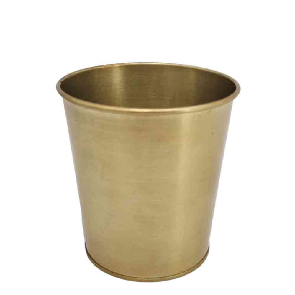 VASO LATTA D.13,5 CM H.12,3 CM ORO VASO LATTA D.13,5 CM H.12,3 CM ORO