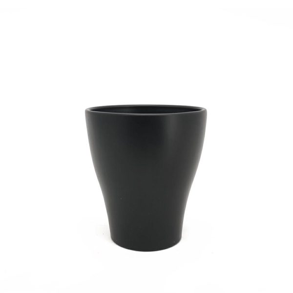VASO CERAMICA D.14 CM H.16 CM NERO MATT VASO CERAMICA D.14 CM H.16 CM NERO MATT