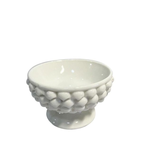 CIOTOLA PIGNA C/BASE CERAMICA D.10 CM H.6 CM BIANCO CIOTOLA PIGNA C/BASE CERAMICA D.10 CM H.6 CM BIANCO