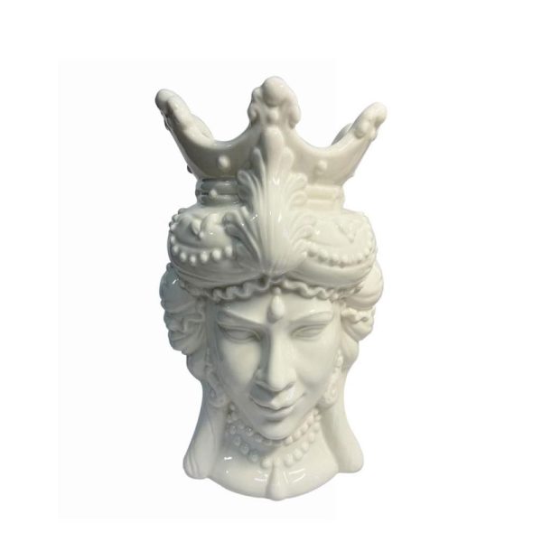 TESTA DONNA VASO CERAMICA-TESTA MORO-18,5X16,5 H.29,5 CM BIANCO TESTA DONNA VASO CERAMICA-TESTA MORO-18,5X16,5 H.29,5 CM BIANCO