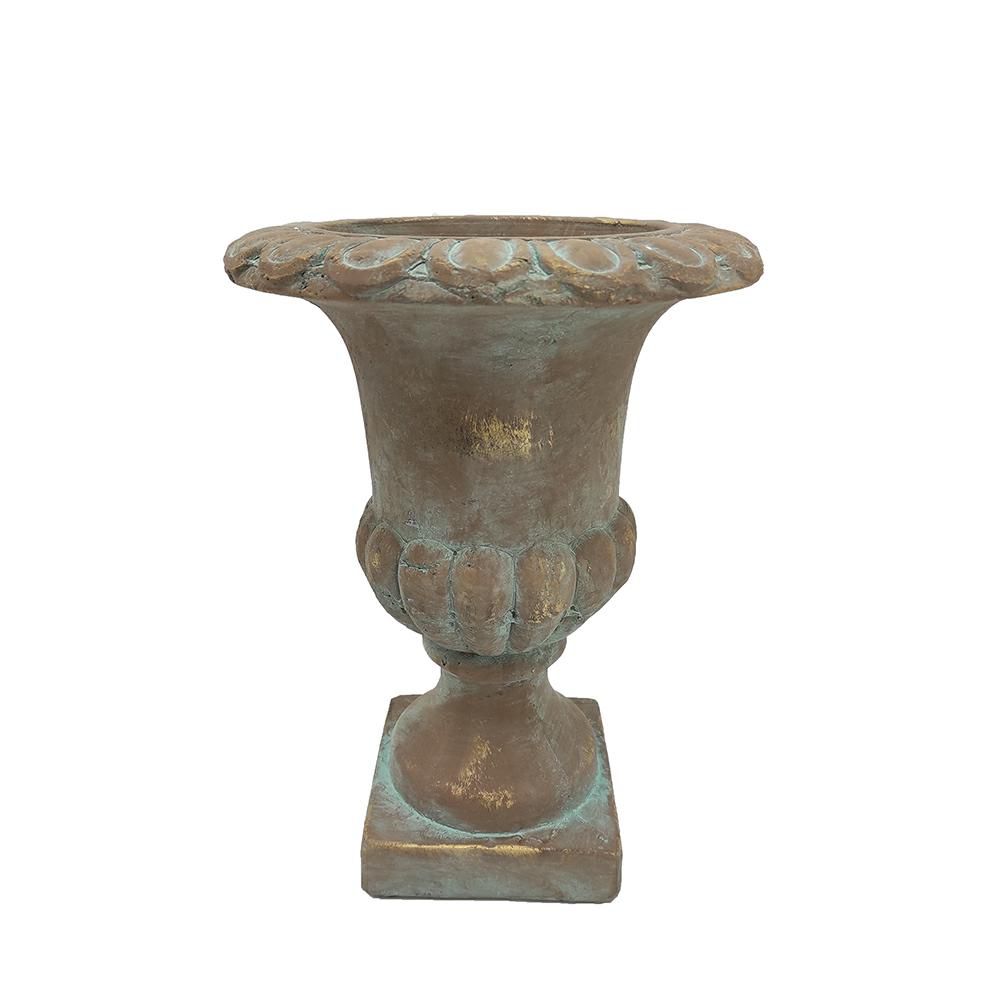 COPPA ROMANA CEMENTO D.24,5 CM H.33 CM BRONZO