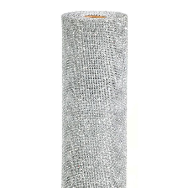 BOBINA TESSUTO CM 72X9 MT -SAINT MORITZ- ARGENTO