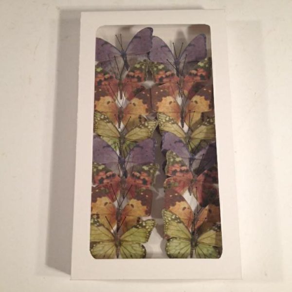 SET 16 FARFALLE CLIP CARTA CM.6 ASS.VERDE-VIOLA SET 16 FARFALLE CLIP CARTA CM.6 ASS.VERDE-VIOLA