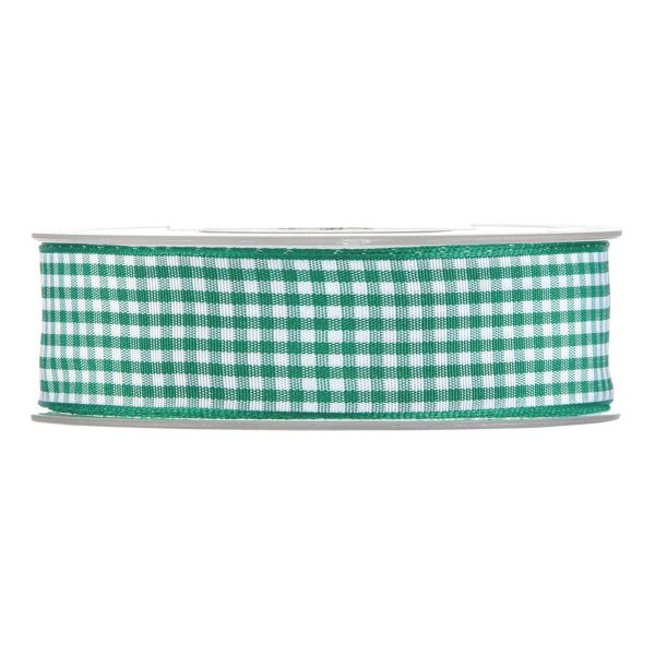 NASTRO VICHY 25MM 20MT VERDE/BIANCO NASTRO VICHY 25MM 20MT VERDE/BIANCO