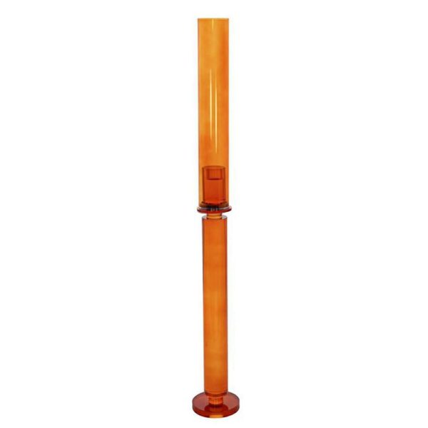 CANDELIERE CRISTALLO H.77 CM ARANCIO CANDELIERE CRISTALLO H.77 CM ARANCIO