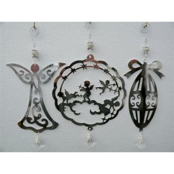 SET 3 SOGGETTI NATALE 14,7X14,3 CM D/APP. ARGENTO SET 3 SOGGETTI NATALE 14,7X14,3 CM D/APP. ARGENTO