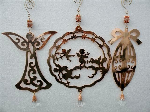 SET 3 SOGGETTI NATALE 14,7X14,3 CM D/APP. RAME