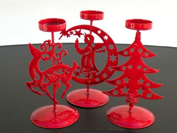 SET 3 SOGG.NATALE PORTATEALIGHT 17X8 CM ROSSO SET 3 SOGG.NATALE PORTATEALIGHT 17X8 CM ROSSO