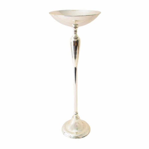 ALZATA METALLO D.35 CM H.100 CM -WEDDING- ARGENTO