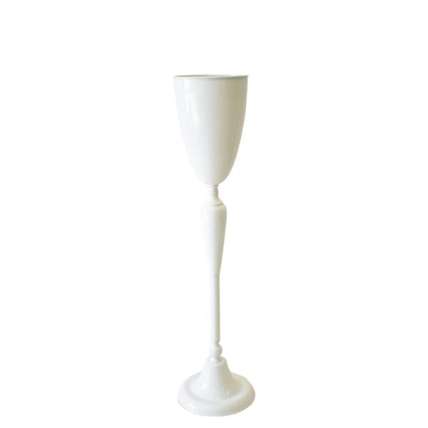 ALZATA COPPA METALLO D.25 CM H.140 CM -NEW- BIANCO ALZATA COPPA METALLO D.25 CM H.140 CM -NEW- BIANCO