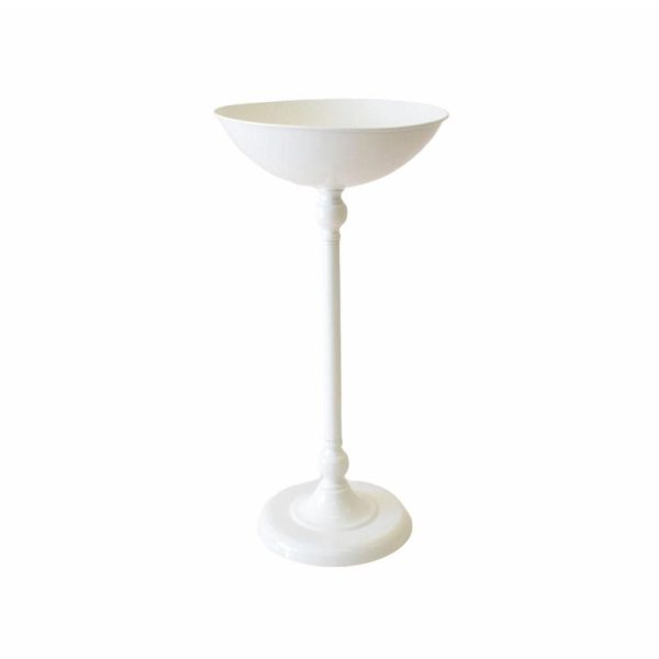 ALZATA METALLO D.30 CM H.60 CM PIATTO SEMPLICE BIANCO ALZATA METALLO D.30 CM H.60 CM PIATTO SEMPLICE BIANCO