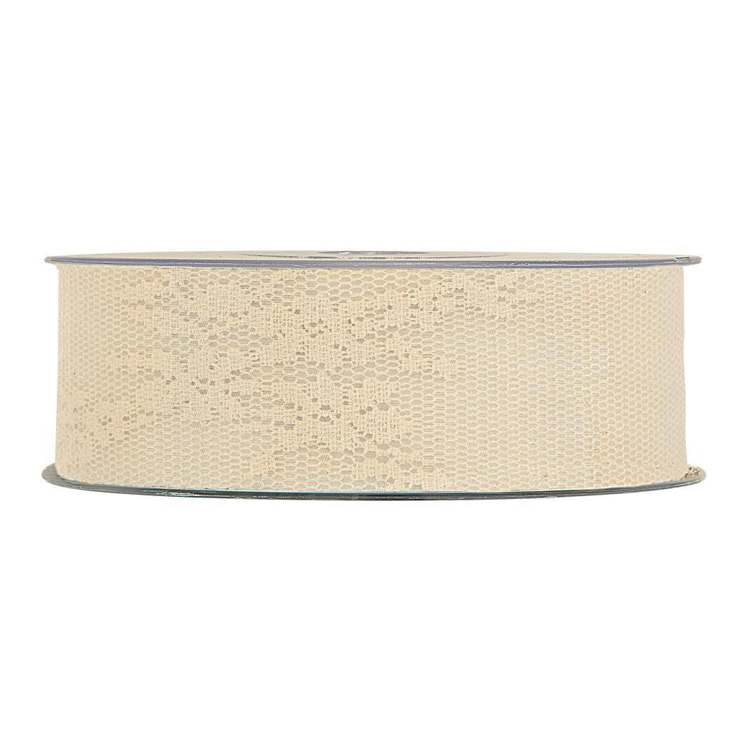 NASTRO PIZZO 25MM 15MT -ALBERTINE- CREMA NASTRO PIZZO 25MM 15MT -ALBERTINE- CREMA