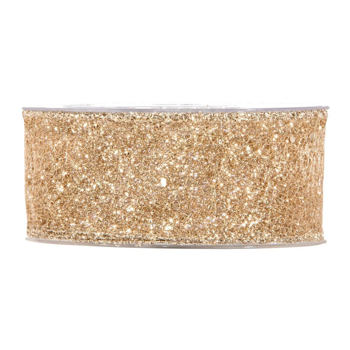 NASTRO -SPARKLING- 40MM10MT CHAMPAGNE