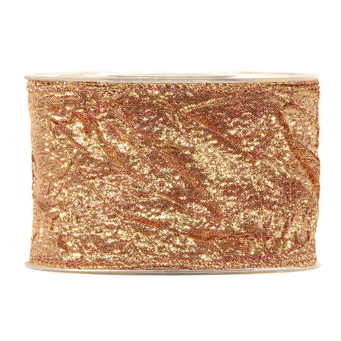 NASTRO LUREX STROPICCIATO 63MM 10MT RAME NASTRO LUREX STROPICCIATO 63MM 10MT RAME