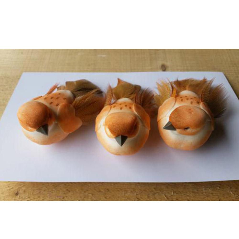 SET 6 UCCELLINI C/CLIP 9,5 CM ORANGE SET 6 UCCELLINI C/CLIP 9,5 CM ORANGE