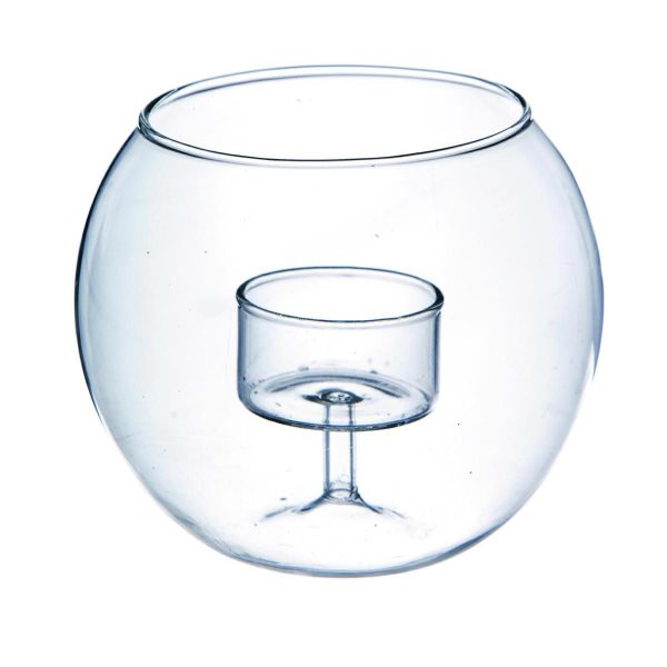 PORTATEALIGHT VETRO D.12 H.10,5 CM PORTATEALIGHT VETRO D.12 H.10,5 CM