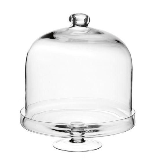 ALZATA VETRO C/CALOTTA D.32,5 H.40 CM ALZATA VETRO C/CALOTTA D.32,5 H.40 CM