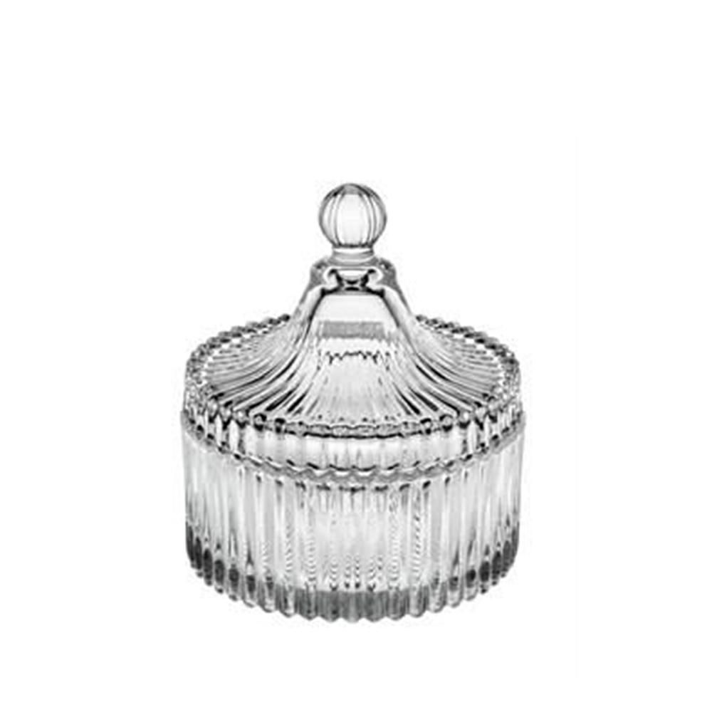 CONFETTIERA VETRO C/COPERCHIO D.10,5 CM H.12,5 CM CONFETTIERA VETRO C/COPERCHIO D.10,5 CM H.12,5 CM