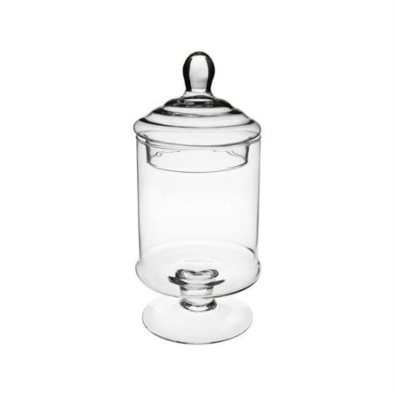 CONFETTIERA VETRO D.12 H.24 CM CONFETTIERA VETRO D.12 H.24 CM