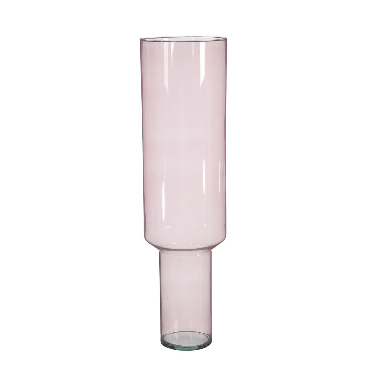 VASO VETRO RICICLATO D.19 CM H.70 CM -FALLON- ROSA VASO VETRO RICICLATO D.19 CM H.70 CM -FALLON- ROSA