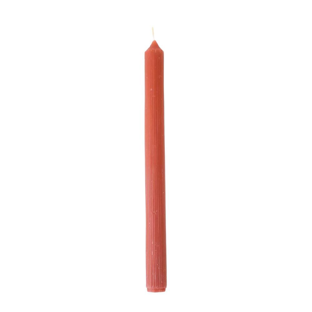CANDELA D.2,15 CM H.25 CM CONF.PZ.12 STRIPES ROSSO