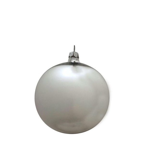 SET 4 SFERE VETRO MM.100 ARGENTO LUCIDO SET 4 SFERE VETRO MM.100 ARGENTO LUCIDO