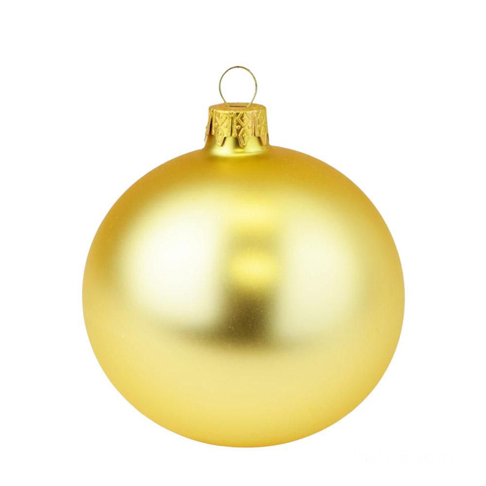 SET 6 SFERE VETRO MM.80SAT. ORO