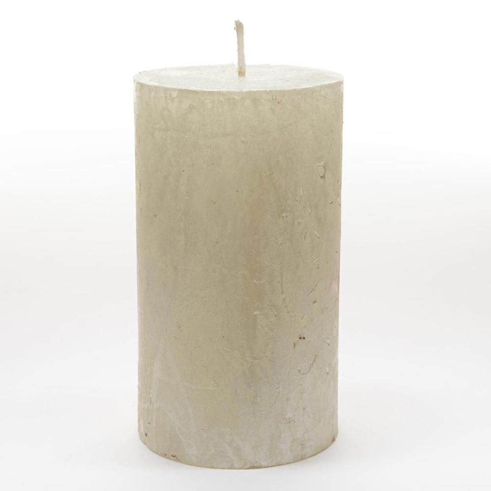 CERO D.6,8 CM H.7 CM METALLIC RUSTIC CREMA