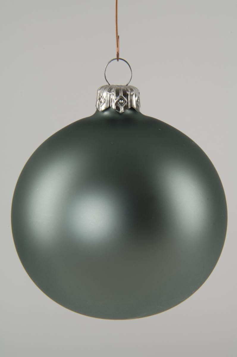 SET 12 SFERE VETRO MM.60 CELESTE SATINATO