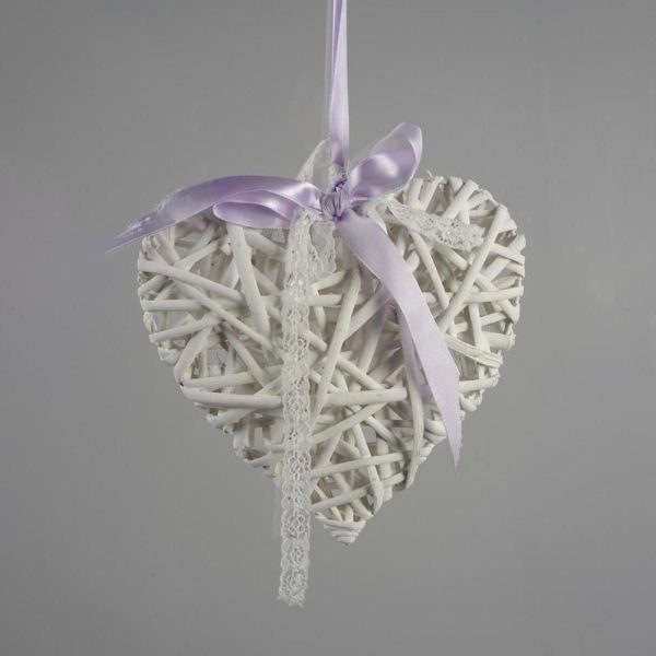 CUORE SALICE D.20 CM D/APPENDERE BIANCO C/F PORPORA CUORE SALICE D.20 CM D/APPENDERE BIANCO C/F PORPORA