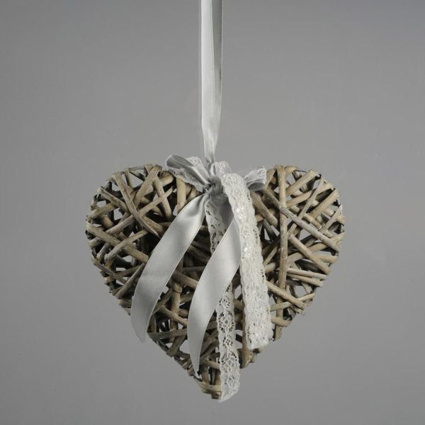 CUORE SALICE D.20 CM D/APPENDERE NATURALE C/F GRIGIO CUORE SALICE D.20 CM D/APPENDERE NATURALE C/F GRIGIO