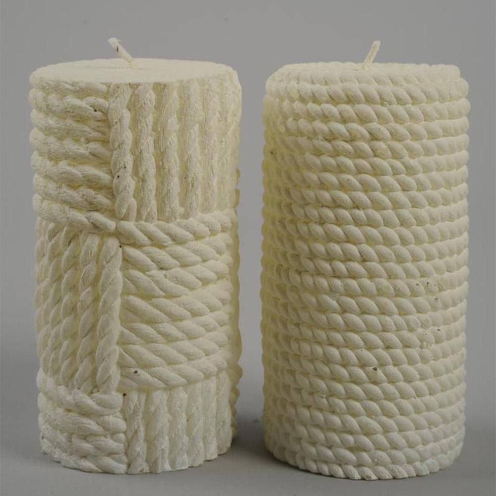 CERO D.6,5 CM H.7 CM CORDA BIANCO