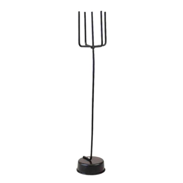 CANDELABRO FERRO TDO C/PIEDI H.21 CM NERO CANDELABRO FERRO TDO C/PIEDI H.21 CM NERO