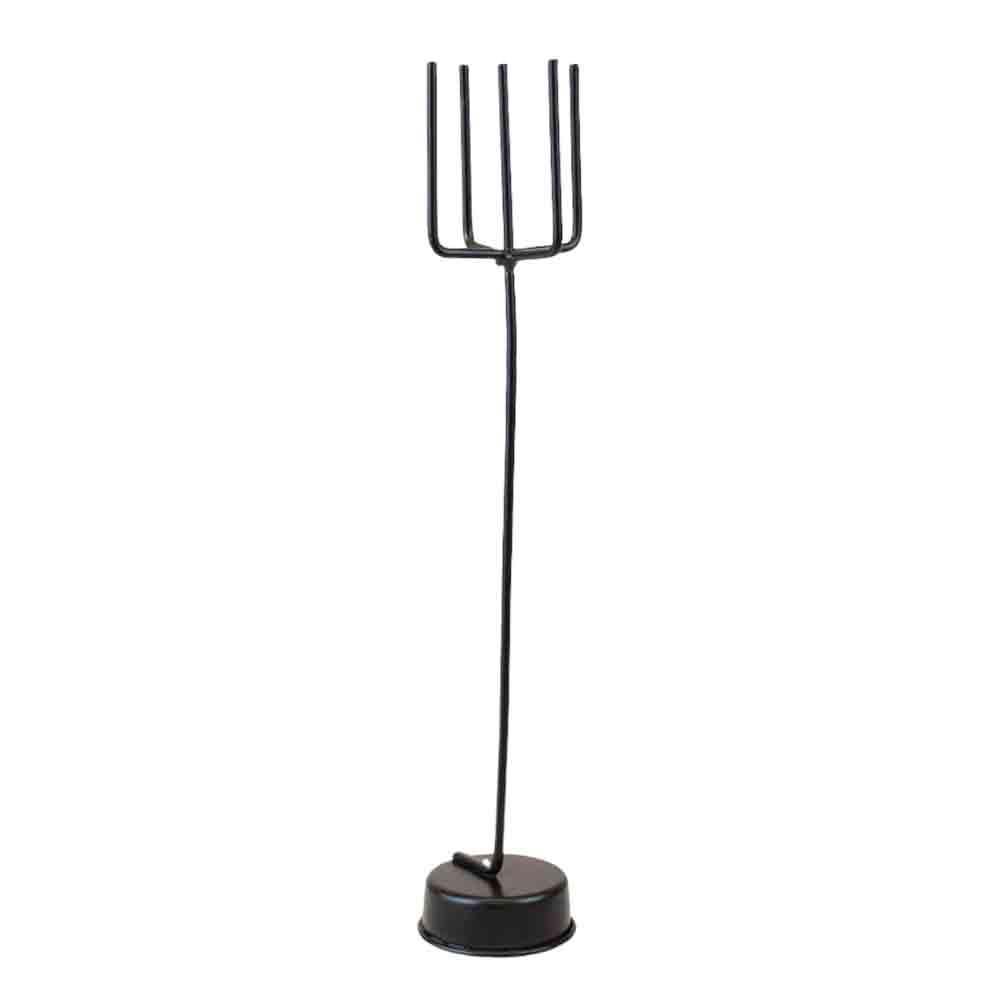 CANDELABRO FERRO TDO C/PIEDI H.21 CM NERO CANDELABRO FERRO TDO C/PIEDI H.21 CM NERO