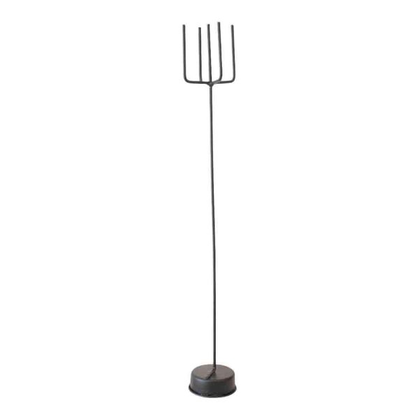 CANDELABRO FERRO TDO C/PIEDI H.31 CM NERO CANDELABRO FERRO TDO C/PIEDI H.31 CM NERO