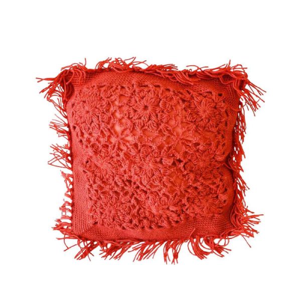 CUSCINO LANA MEDIO 40X40 CM ROSSO CUSCINO LANA MEDIO 40X40 CM ROSSO