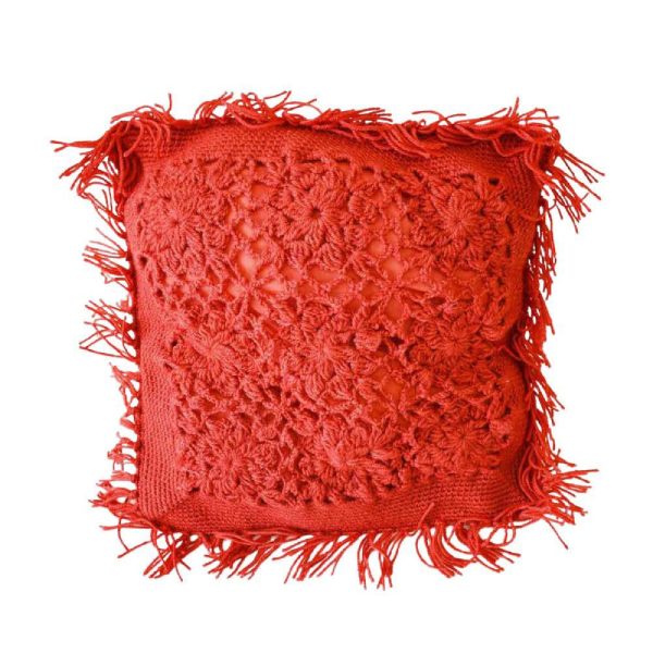 CUSCINO LANA GRANDE 50X50 CM ROSSO CUSCINO LANA GRANDE 50X50 CM ROSSO