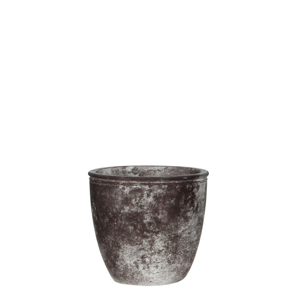 VASO VETRO-LINDE- TONDOH10 D11 MARRONE VASO VETRO-LINDE- TONDOH10 D11 MARRONE