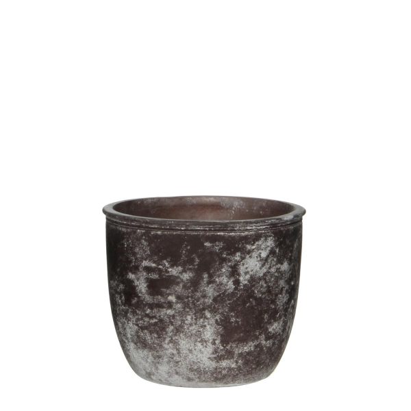 VASO VETRO-LINDE- TONDOH11,5 D13 MARRONE VASO VETRO-LINDE- TONDOH11,5 D13 MARRONE