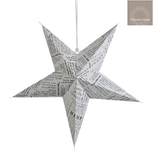 STELLA CARTA D.68 CM D/APPENDERE C/SCRITTE BIANCO