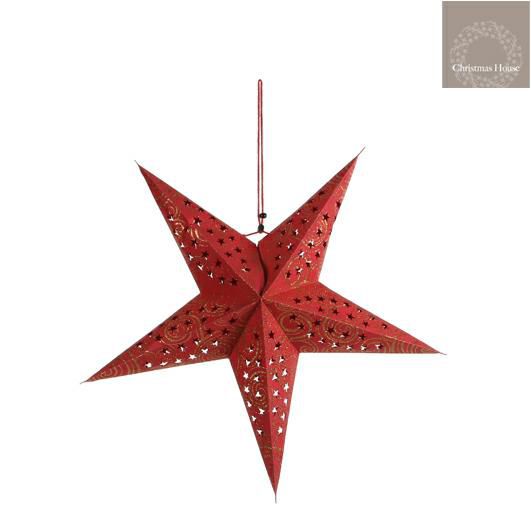 STELLA CARTA D.51 CM C/FORI ROSSO