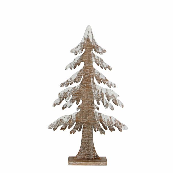 ALBERO LEGNO 24X6 CM H.41,5 CM C/BASE INNEVATO MARRONE ALBERO LEGNO 24X6 CM H.41,5 CM C/BASE INNEVATO MARRONE