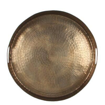 PIATTO FERRO LAVORATO TONDO D.54 CM H.7,5 CM ORO ANTICO PIATTO FERRO LAVORATO TONDO D.54 CM H.7,5 CM ORO ANTICO